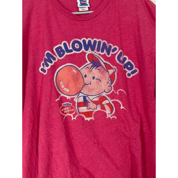 Junk Food Dubble Bubble “I’m Blowin’ Up!” Retro Graphic T-Shirt 2XL Red - Picture 5 of 6